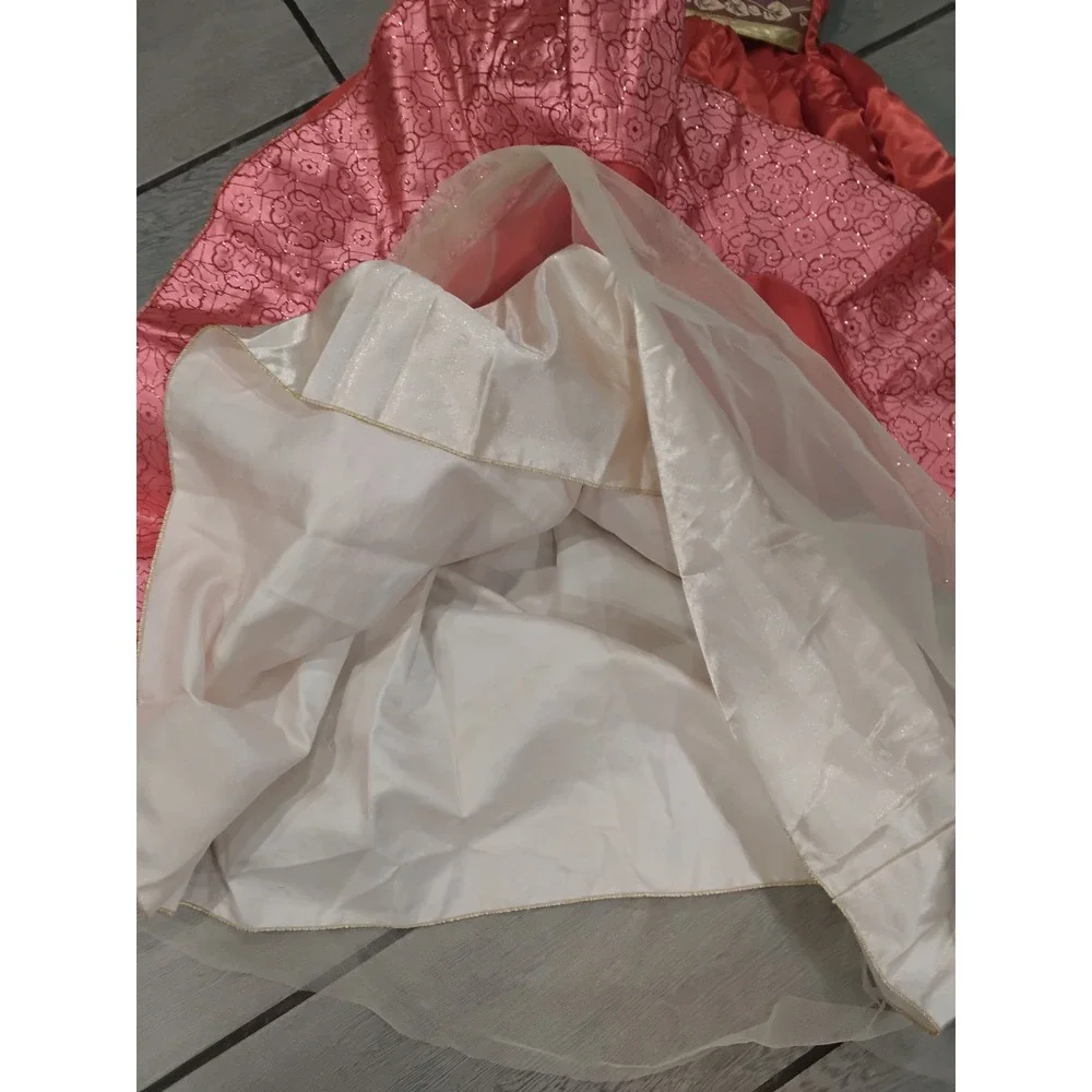Disney Store Elena of Avalor Costume Dress Red Pink Gold Girls Size 7/8 130cm - Picture 6 of 6
